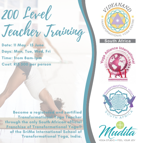 200 Level Registered Yoga Teacher Training Vidyanand Transformational